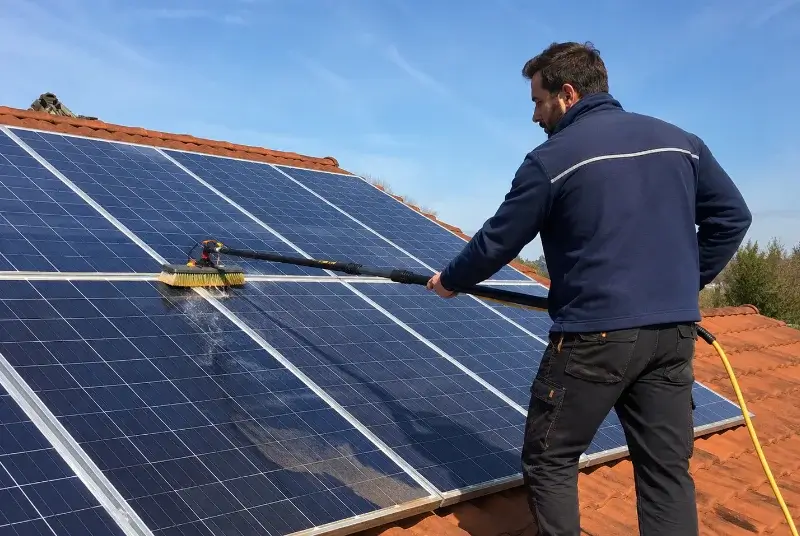 Nettoyage et entretien de panneaux solaires à Thèze