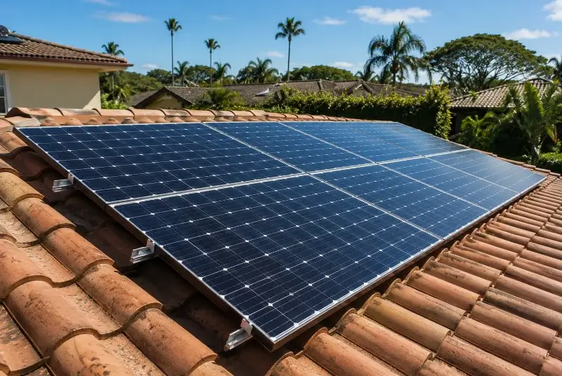 Installation de panneaux solaires à Thèze
